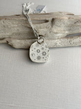 Load image into Gallery viewer, Raw Amethyst crystal druzy pendant necklace - celestial theme - sterling silver