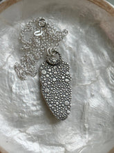 Load image into Gallery viewer, Sterling Silver Mermaid with Green Sea Glass pendant necklace