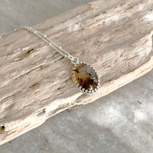 Load image into Gallery viewer, Sterling silver Montana Agate pendant necklace
