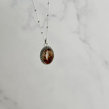 Load image into Gallery viewer, Sterling silver Montana Agate pendant necklace