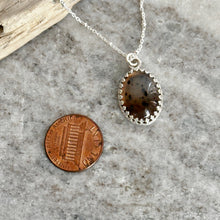 Load image into Gallery viewer, Sterling silver Montana Agate pendant necklace