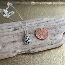 Load image into Gallery viewer, Sterling Silver Dalmatian Jasper pendant set in crown bezel setting