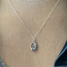 Load image into Gallery viewer, Sterling Silver Dalmatian Jasper pendant set in crown bezel setting