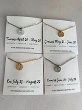Load image into Gallery viewer, Zodiac Constellation Necklace - Birthday Gift for her - Custom horoscope necklace Pewter and stainless steel