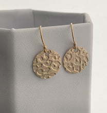 Load image into Gallery viewer, 14k gold filled leopard print earrings - Wild Animal Earrings - Dangle Earrings - small 1/2 inch