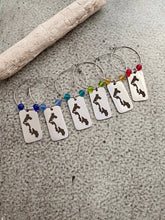 Load image into Gallery viewer, Whidbey Island Wine Glass Charms - Stainless Steel set of 6