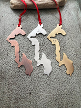 Load image into Gallery viewer, Whidbey Island Ornament - Christmas Tree Ornament - Silver Aluminum, Bronze or Rustic Copper - Hometown - Washington