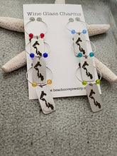 Load image into Gallery viewer, Whidbey Island Wine Glass Charms - Stainless Steel set of 6