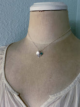 Load image into Gallery viewer, Jerusalem Cross necklace - personalized sterling silver Charm Necklace Swarovski crystal birthstone and Initial Charm Made to Order, Faith