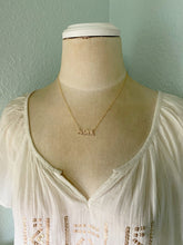 Load image into Gallery viewer, Mountain Silhouette Necklace - Choice of Sterling Silver or Bronze and 14k Gold filled - Mountain Outline Scene - Pacific Northwest Necklace