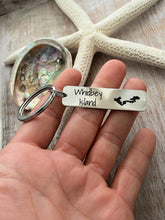 Load image into Gallery viewer, Whidbey Island Keychain - Stainless steel engraved Whidbey Bar Key Chain - Gift for Him - Hometown - Washington State