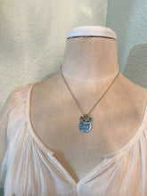 Load image into Gallery viewer, my favorite people call me grandma - Personalized necklace, silver tone stainless steel, Swarovski crystal birthstones gift for grandma