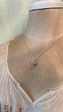 Load image into Gallery viewer, Genuine Sea Glass Beach Girl Necklace - Personalized Choice of Color - Sterling Silver Starfish - SeaGlass Hand Stamped rectangle bar Beach