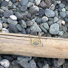 Load image into Gallery viewer, Whidbey Island beach sand necklace, stainless steel wave necklace with beach sand, Washington State, Home necklace, Beach jewelry, wave gift