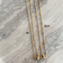 Load image into Gallery viewer, I love you more necklace - gold pewter and stainless steel necklace - personalized with crystal birthstones Valentine's Day gift for wife