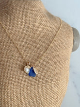 Load image into Gallery viewer, 14k gold filled Sand dollar charm with personalized initial, Sea Glass and pearl, Wedding Bridesmaid, Beach Gift for her, Mothers Day