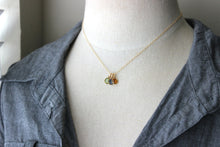 Load image into Gallery viewer, crystal necklace shown on mannequin