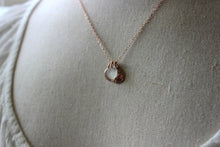 Load image into Gallery viewer, Rose Gold Filled Sand Dollar, Genuine Sea Glass and Initial Charm necklace, Wedding Bridesmaid Gift, Personalize, Pink Gold Filled