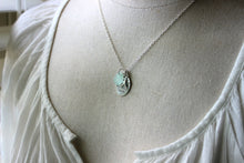 Load image into Gallery viewer, it matters to this one, The starfish story, Sterling silver sea star necklace, genuine sea glass, Hand stamped quote, Teacher Gift Idea