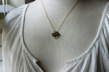 Load image into Gallery viewer, Bronze family tree necklace with 14k gold filled chain and Swarovski Crystal birthstones - Gift for Mom - Family Tree gift, gift for grandma