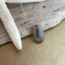 Load image into Gallery viewer, 14k Gold filled  Montana Agate pendant necklace
