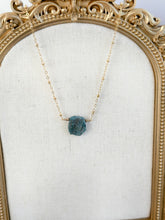 Load image into Gallery viewer, 14k gold filled and Kyanite gemstone necklace, Ocean Blue jewelry
