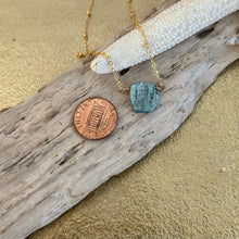 Load image into Gallery viewer, 14k gold filled and Kyanite gemstone necklace, Ocean Blue jewelry
