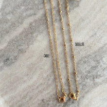 Load image into Gallery viewer, My Blessings necklace - gold pewter and stainless steel necklace - personalized with crystal birthstones
