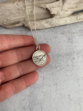 Load image into Gallery viewer, Sterling silver mountain charm necklace
