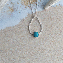 Load image into Gallery viewer, Sterling silver Turquoise tear drop necklace
