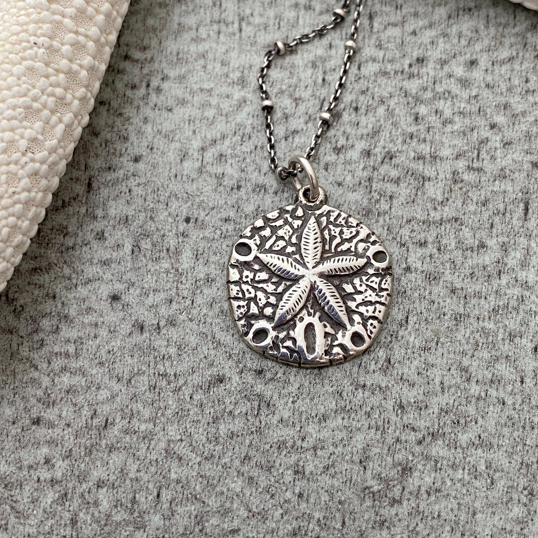Sterling Silver Sand dollar necklace