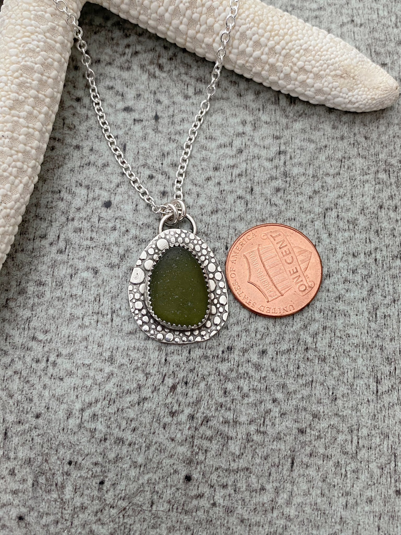 olive green necklace set