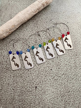 Load image into Gallery viewer, Whidbey Island Wine Glass Charms - Stainless Steel set of 6

