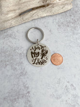 Load image into Gallery viewer, you&#39;re my lobster - engraved stainless steel keychain - gift idea
