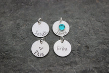 Load image into Gallery viewer, Add a sterling silver name Charm
