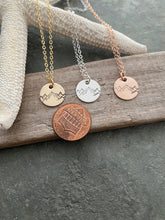 Load image into Gallery viewer, Mountain Range Necklace - Birthday Gift for her - Tahoe necklace - Sterling silver, rose gold filled or gold fill - gift for outdoor lover
