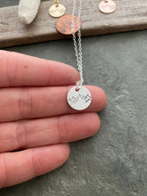 Load image into Gallery viewer, Mountain Range Necklace - Birthday Gift for her - Tahoe necklace - Sterling silver, rose gold filled or gold fill - gift for outdoor lover
