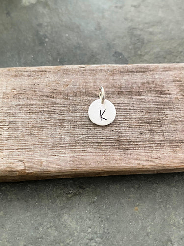 Add a Sterling Silver Initial Charm to Any Charm Necklace in My Shop