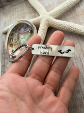 Load image into Gallery viewer, Whidbey Island Keychain - Stainless steel engraved Whidbey Bar Key Chain - Gift for Him - Hometown - Washington State
