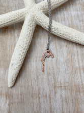 Load image into Gallery viewer, Camano Island Outline Necklace -  Washington State Rustic Copper with stainless steel chain - PNW
